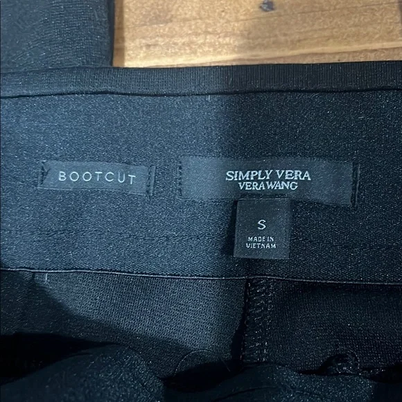 Simply Vera Vera Wang Black Flared Pants - Picture 3 of 3